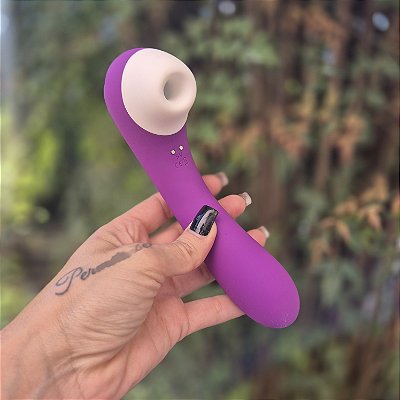 Vibrador Ponto G e Clitóris com Pulsação Recarregável Screaming