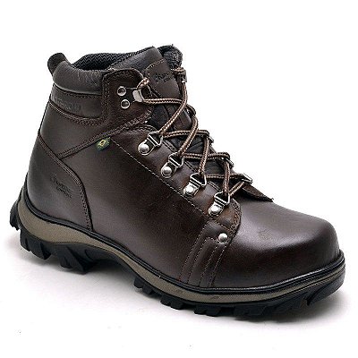 Coturno Adventure Masculino de Couro Legítimo Caqui - Ref. 5010