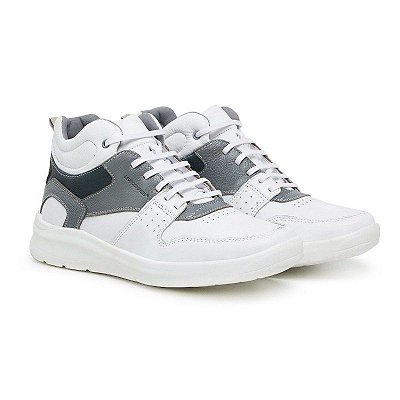 Tênis Masculino De Couro Legítimo Everest Branco - 45120