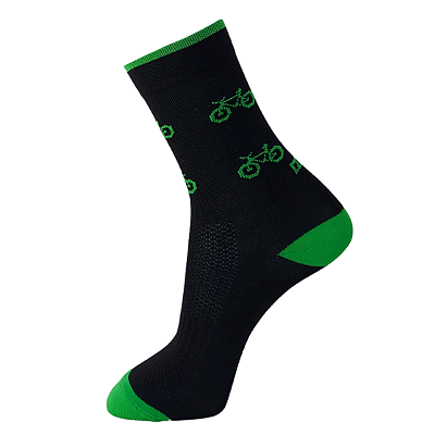 MEIA POLO MULTESPORTE - CORRIDA E CICLISMO - BICICLETA VERDE