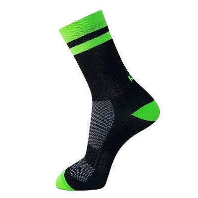 MEIA POLO MULTESPORTE - CORRIDA E CICLISMO - LISTRA NEON