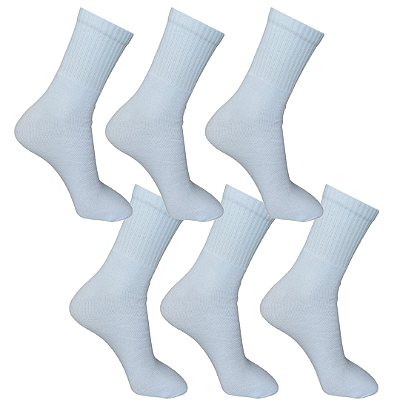 KIT 6 PARES - MEIA POLO ADULTO SPORT