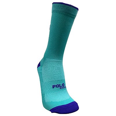 Meia Ciclismo e Corrida Cano Médio - Do It Verde Tiffany