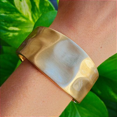 Bracelete Dourado Acetinado