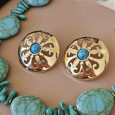 Brinco Turquesa Mediterrâneo