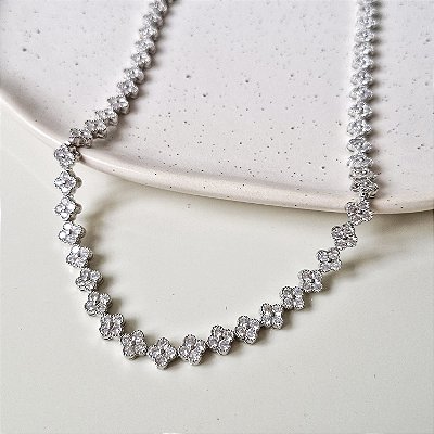 Choker Riviera Florenza Prateada