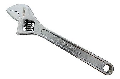 Chave Inglesa Ajustável 10 Pol 250 mm Aço Cromado - Sparta