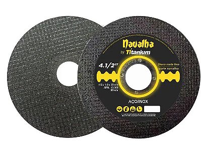 Disco de Corte Fino Navalha 4.1/2 x 1,0mm x 7/8Pol - Titanium
