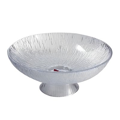 Fruteira Vidro Decor Mesa Chique Minimalista 25,5cm