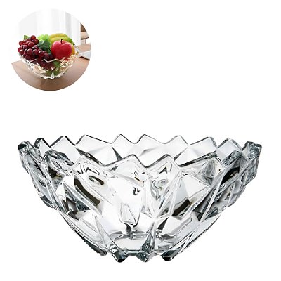 Fruteira Vulcan Vidro Mesa Jantar Design Moderno Sofisticado