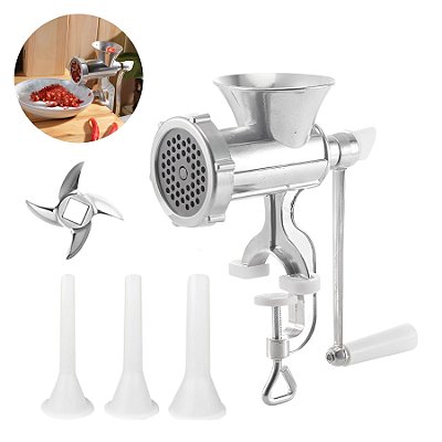 Moedor  de Carne e Vegetais N10  Com Moldes para Embutidos