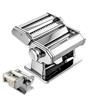 Máquina de Macarrão Ravióli Talharim de Inox Manual