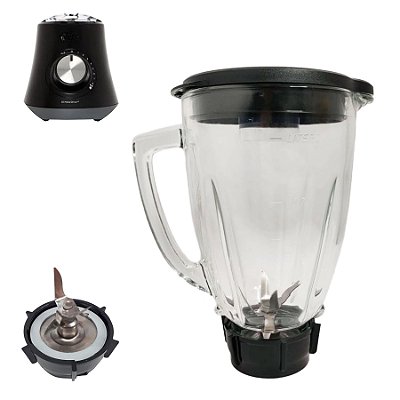 Kit Completo Copo Redondo Liquidificador Compatível Oster