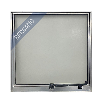 Janela Vitro Maxim Ar Alumínio Brilhante Modular Vidro Mini-Boreal