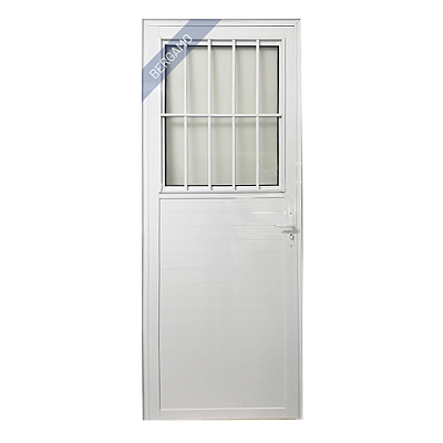 Porta Social Lambril Alumínio Branco Linha Veneza