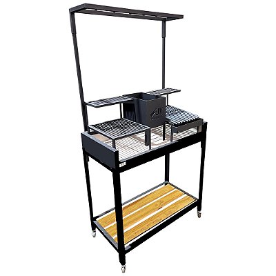 Churrasqueira Parrilla Argentina - Camping + Prateleira de Carvão | JV Parrillas