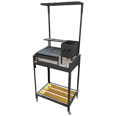 Churrasqueira Parrilla Argentina - Hobby + Prateleira de Carvão | JV Parrillas