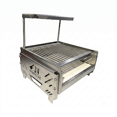 Churrasqueira Portátil - Grill Mini - 100% inox 304 - JV Parrillas
