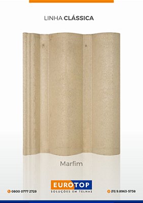 Telha Concreto Eurotop Marfim