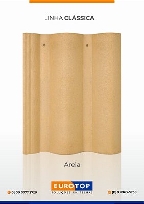 Telha Concreto Eurotop Areia