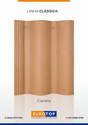 Telha Concreto Eurotop Canela