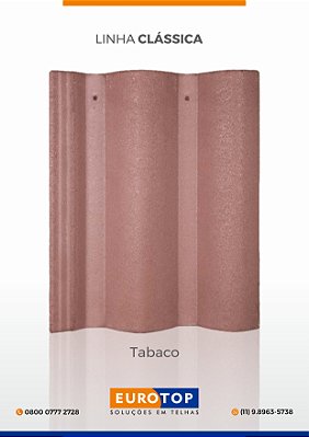 Telha Concreto Eurotop Tabaco