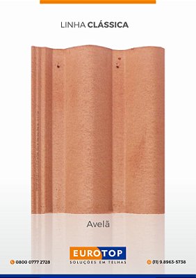 Telha Concreto Eurotop Avelã