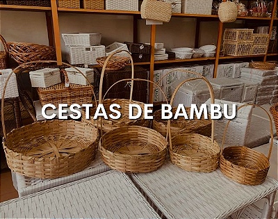 cestas de bambu
