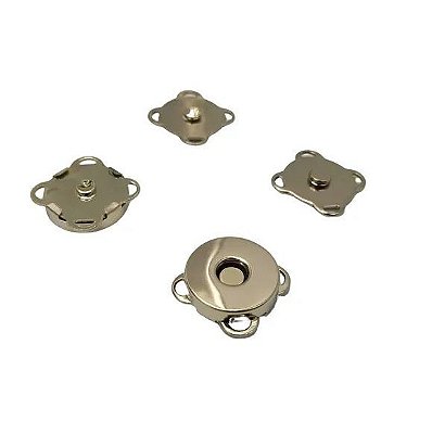 Botão imantado níquel 14 mm - para costura