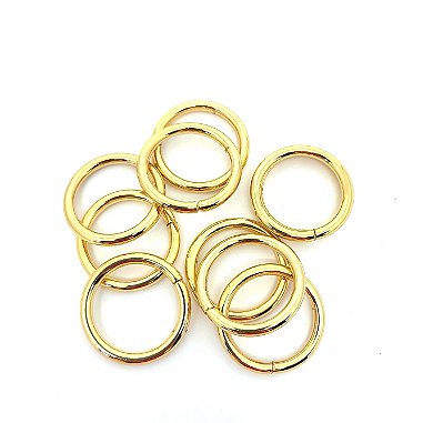 Argola para bolsa 2,5 cm dourado (o par)
