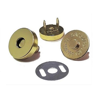 Botão Imantado 18mm dourado