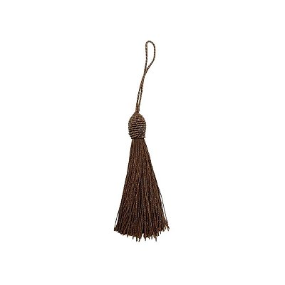 Tassel de seda marrom