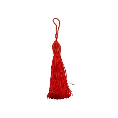 Tassel de seda vermelho