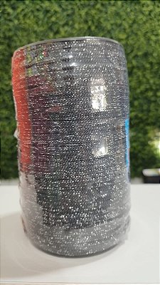 Fio Sublimis cor 8224 c/ lurex prata - 100% poliéster - 4mm