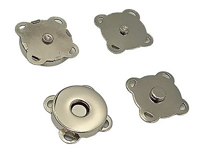 Botão imantado níquel 18 mm - para costura