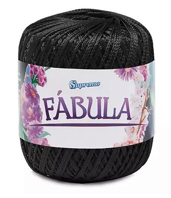 Fio Fábula Supremo 100% poliéster - preto