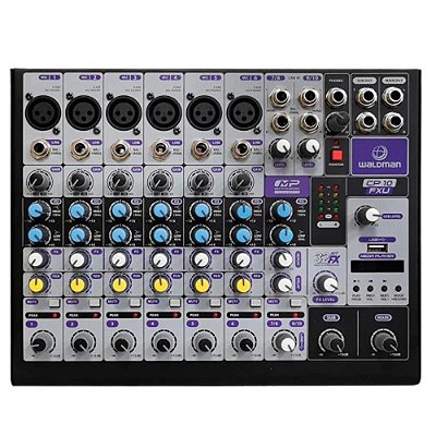 Mesa De Som 10 Canais Waldman CP10FXU