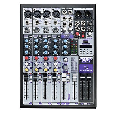 Mesa De Som 8 canais Waldman CPP8FXU