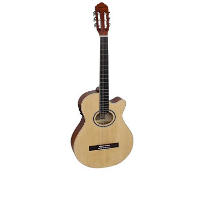 Violão Nylon Mini Jumbo Giannini GNF-1D CEQ NS Natural Satin