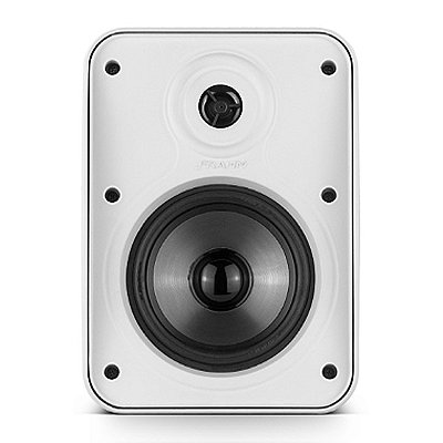 Caixa De Som Ambiente 6" Com Trafo Frahm 6 HS Outdoor Branca (Par)