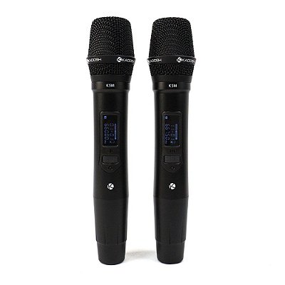 Microfone Sem Fio Mão Duplo Kadosh K522M Rack