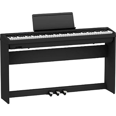 Piano Digital Roland FP-30X-BK Preto (Com Estante)