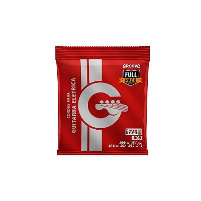 Jogo De Cordas P/guitarra Groove 0.009"/0.042" Gfp1