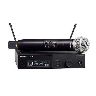 Sistema sem fio Shure SLXD24/SM58-G58 transmissor mao SM58
