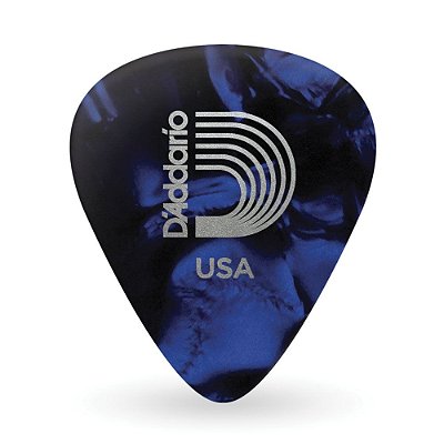 Palheta Celulóide Azul Perolada X-Pesada D Addario 1CBUP7-10