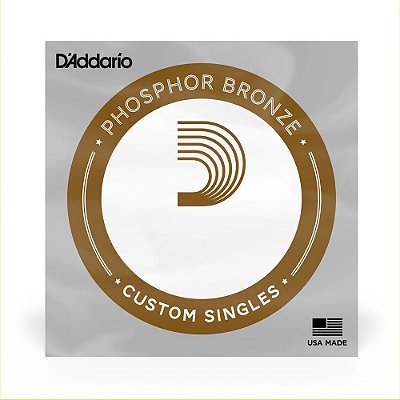 Corda Avulsa Violão Aço .023 D Addario Phosphor Bronze PB023
