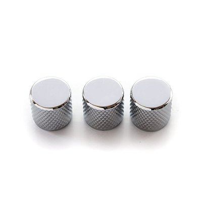 Knob Metal Instrumentos Cromado (3 Unidades) Spirit KTL-CR
