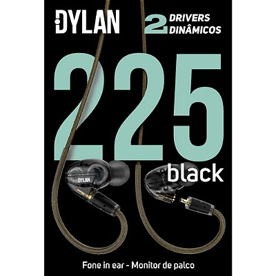 Fone De Ouvido Dylan DE-225 Preto