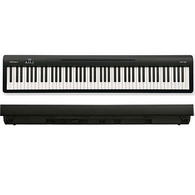 Piano Digital 88 Teclas Roland FP-10 Preto (Com Estante)