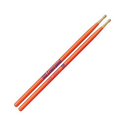 Baqueta 5B Liverpool MC 5BML Luminous Laranja Madeira